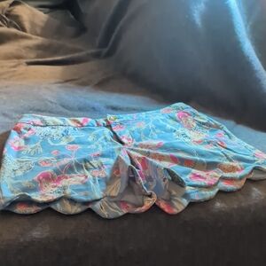 Lilly Pulitzer Blue and Pink High Waist Shorts